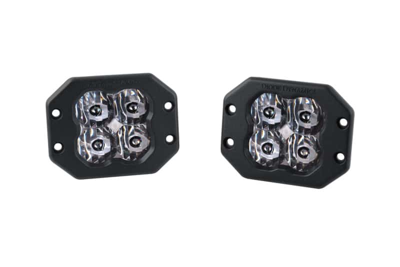 Diode Dynamics — Diode Dynamics SS3 Pro ABL - White SAE Driving Flush (Pair) - view 1