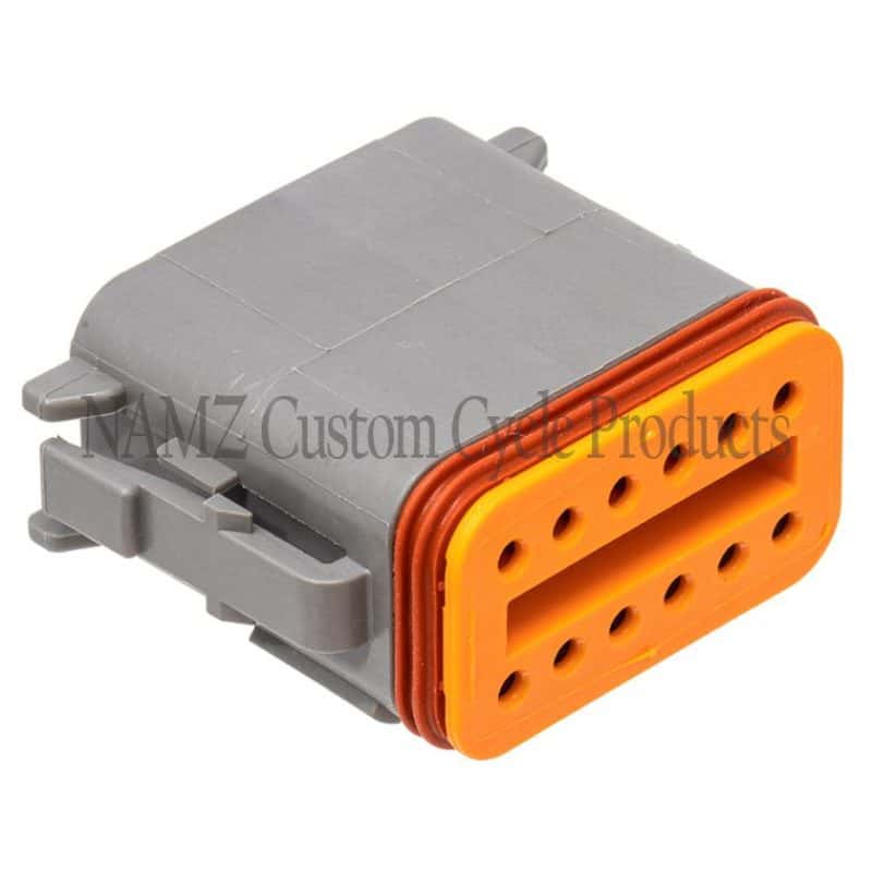 NAMZ — NAMZ Deutsch DT Series 12-Wire Plug & Wedgelock - Grey (Repl. HD 72139-94GY) - view 1