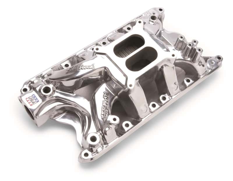Edelbrock — Edelbrock Polished Ford 351 RPM Air Gap Manifold
MANIFOLD - view 1