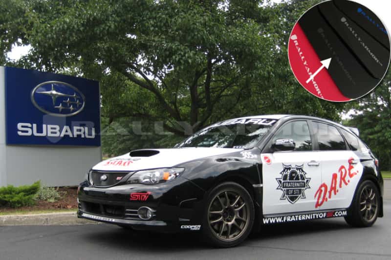 Rally Armor — Rally Armor 08-11 Subaru STI (Hatch Only) / 11-14 WRX (Hatch Only) Black UR Mud Flap w/Grey Logo
Mud Flap - view 2
