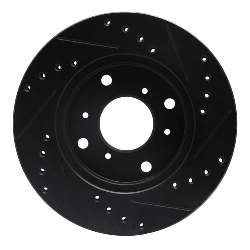 R1 Concepts — R1 98-02 Acura CL Front Left Drilled & Slotted Black Brake Rotor
R1 Brake Rotor Drill - view 5
