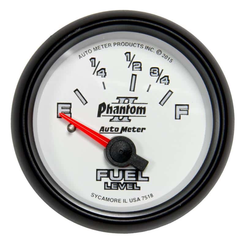 AutoMeter — Autometer Phantom II Gauge Fuel Level 2 1/16in 16e To 158f Elec Phantom II
2" FUEL LEVEL, 16E/1 - view 2
