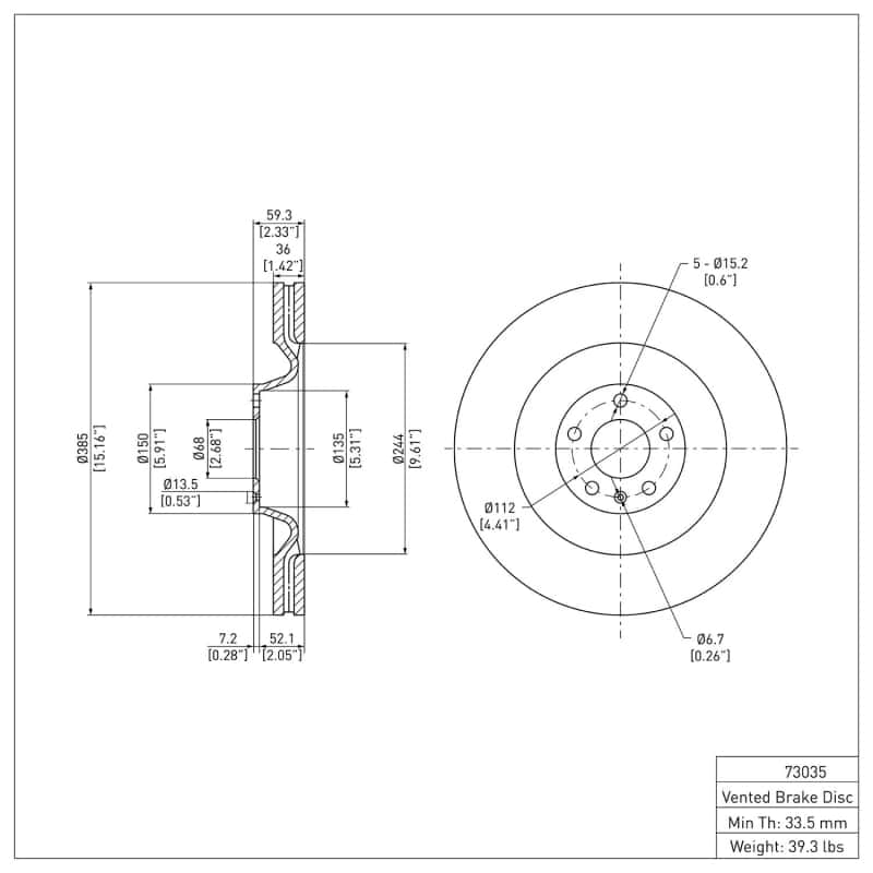 DFC — DFC 05-10 Audi A8 Front GeoSPEC Coated Rotor
DFC Brake Rotor - view 6