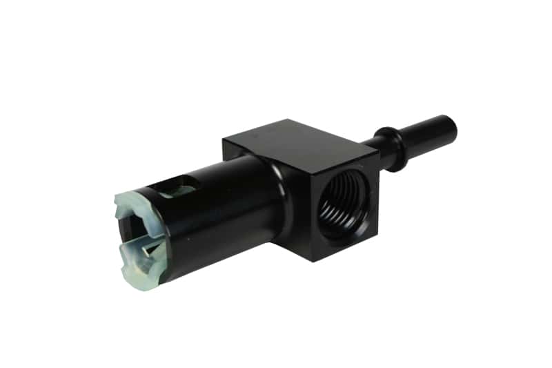 Aeromotive — Aeromotive 5/16in Quick Connect with AN-06 port and 1/8in gauge port
Fitting - view 6
