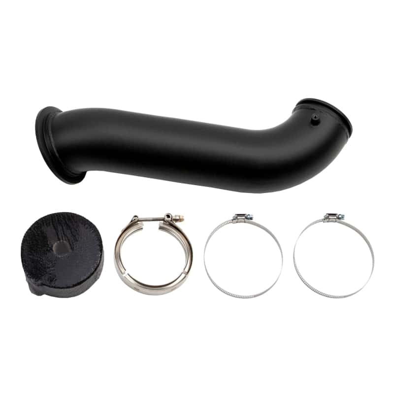 Wehrli — Wehrli 04.5-07 Dodge Ram Cummins 4in Down Pipe - w/High Mount S300 Turbo & 2nd Gen Manifold
DwnPipe H Mt 2G S300 - view 4