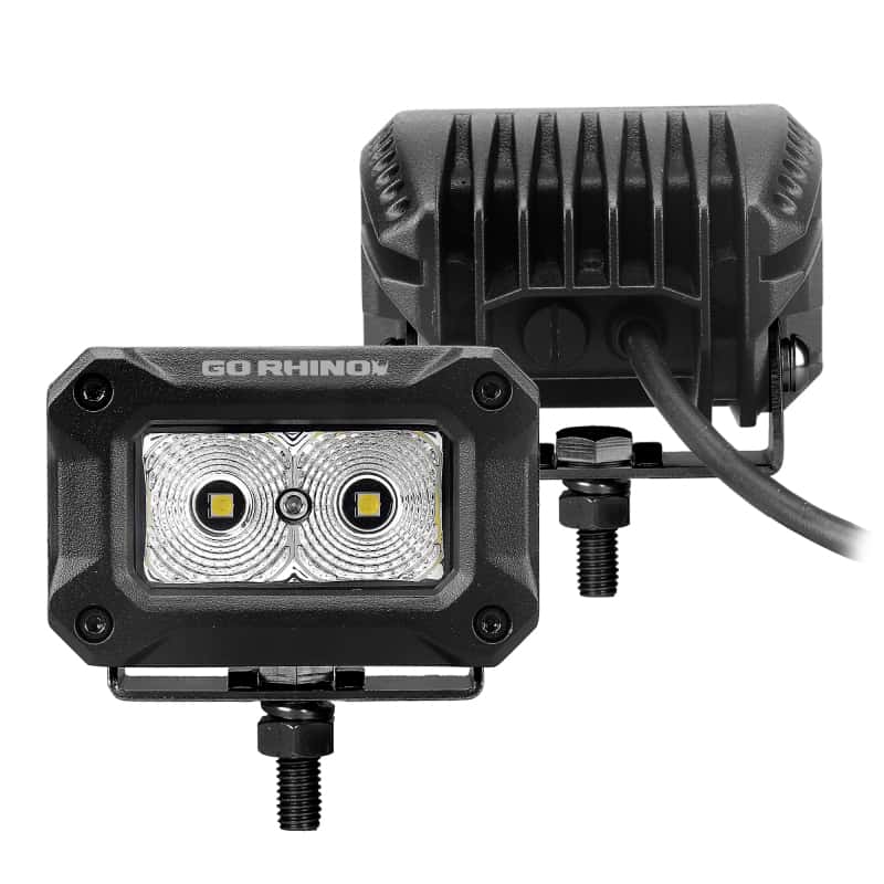 Go Rhino — Go Rhino Xplor Bright Series Rectangle LED Flood Light Kit (Surface/Thread Std Mnt) 3x2 - Blk (Pair)
Bright -Flood Lights - view 3
