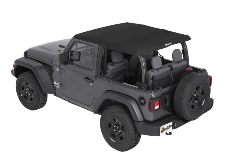 Bestop — Bestop 18-26 Jeep Wrangler JL 2-Door Trektop (Premium Black Twill)
Trektop - view 4