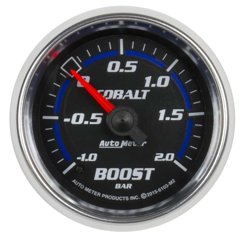 AutoMeter — Autometer Cobalt Gauge Vac/Boost 2 1/16in -1 - +2 Bar Mechanical Cobalt
GA 2" BST 2 BAR M CB - view 1