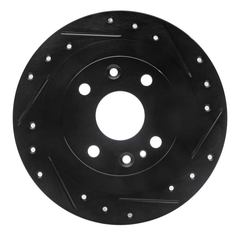 R1 Concepts — R1 1990-2003 Ford Escort Rear Right Drilled & Slotted Black Brake Rotor
R1 Brake Rotor Drill - view 1