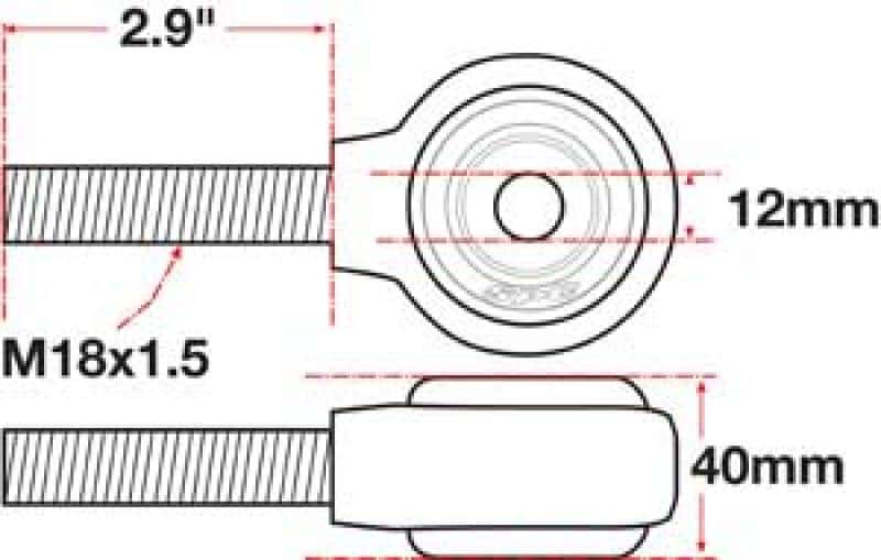 SPC Performance — SPC Performance xAxis Rod End Ball Joint
CROSSAXIS ROD END
XAXIS JOINT - view 3