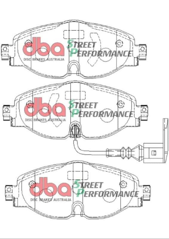 DBA — DBA 15-19 Audi A3 (w/288mm Front Rotor) SP Performance Front Brake Pads
Brake Pad - view 2