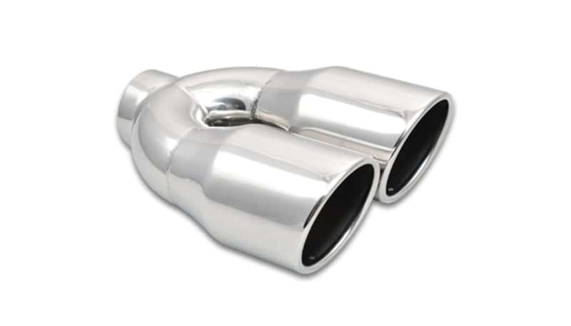 Vibrant — Vibrant 2.5in ID Dual 3.5in OD Round SS Exhaust Tip (Single Wall Angle Cut)
2.50"IDDualExhTipAng
ExhstTailPipeTip - view 1