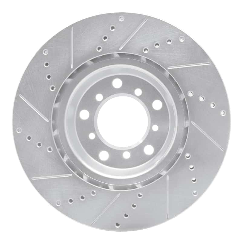 R1 Concepts — R1 01-06 BMW M3 Left Front Drilled & Slotted Silver Brake Rotor
R1 Brake Rotor Drill - view 5
