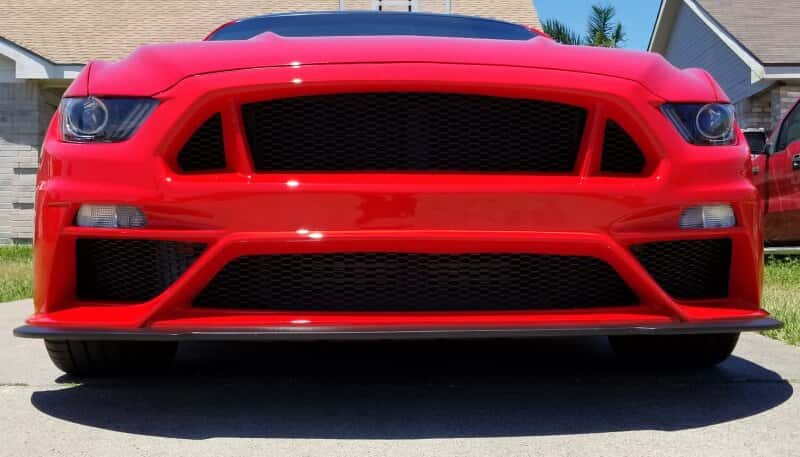 Anderson Composites — Anderson Composites 15-17 Ford Mustang Type-TT Front Bumper Fiberglass - view 6
