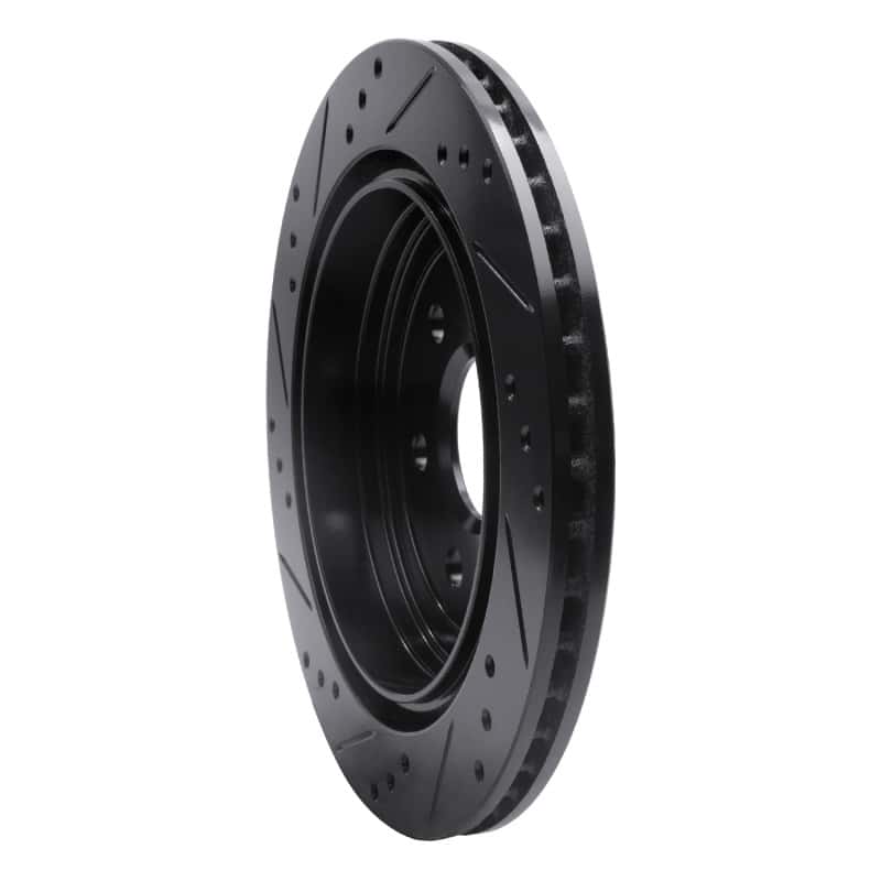 R1 Concepts — R1 10-16 Cadillac SRX Rear Right Drilled & Slotted Black Brake Rotor
R1 Brake Rotor Drill - view 4