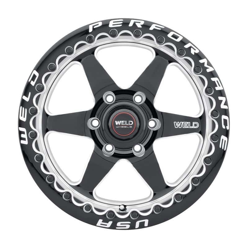 Weld — Weld S909 20x10 Ventura 6 Beadlock 6x135 ET38 BS7.00 Gloss BLK MIL DIA 87.1 - view 2