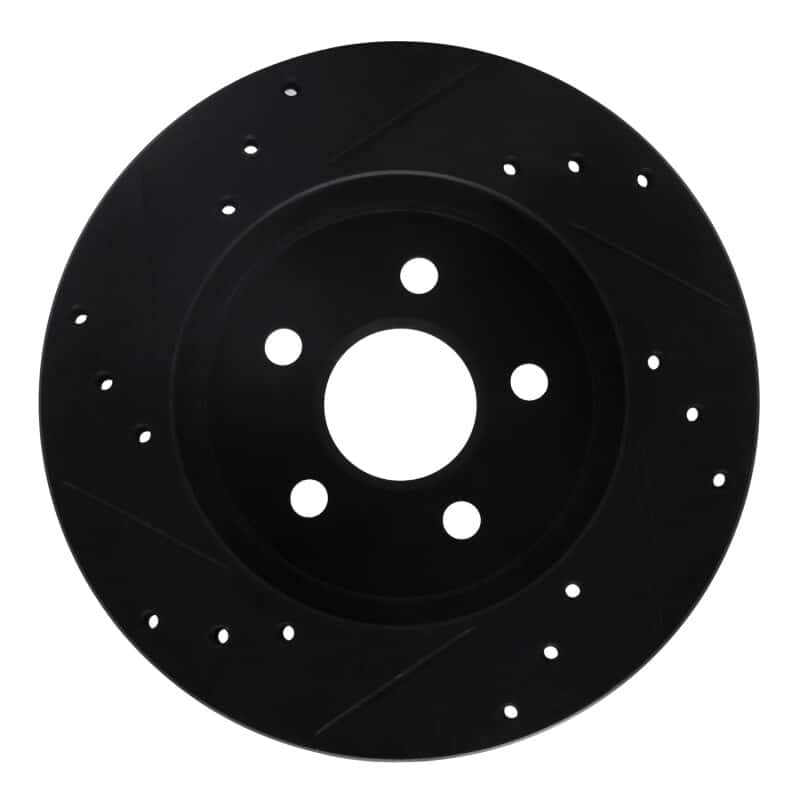 R1 Concepts — R1 88-88 Pontiac Fiero Rear/Front Right Drilled & Slotted Black Brake Rotor
R1 Brake Rotor Drill - view 5