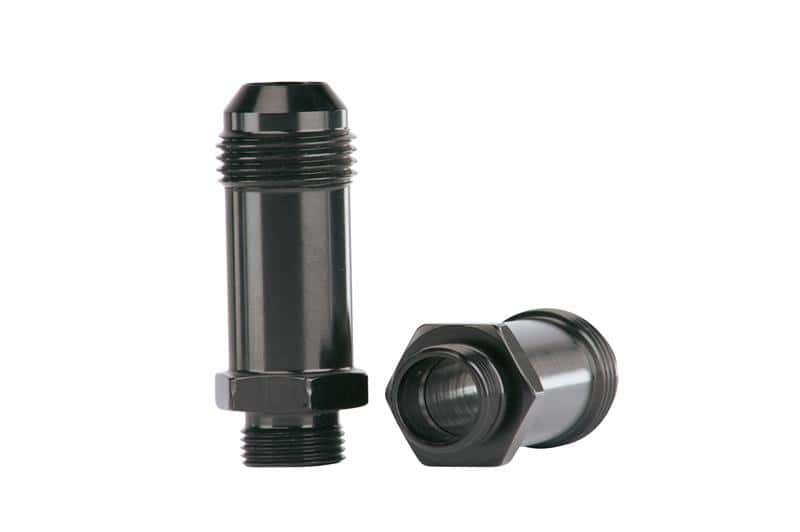 Aeromotive — Aeromotive Demon Carb AN-08 to 9/16in x 24 Thread Float Bowl Fitting - Extended
Fitting - view 1