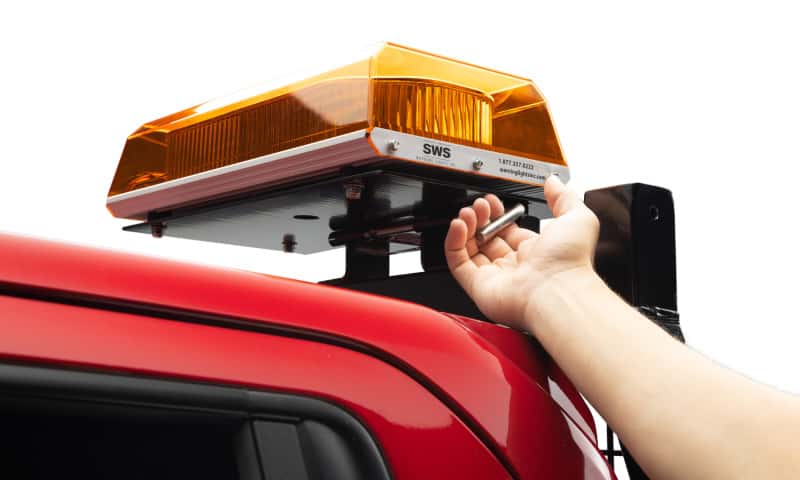 BackRack — BackRack Light Bracket 16in x 7in Base Center Mount Folding
Light Bracket - view 4