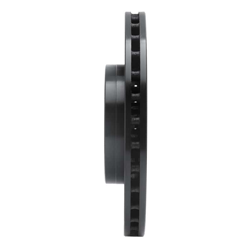 R1 Concepts — R1 12-18 Ford C-MAX Front Left Drilled & Slotted Black Brake Rotor
R1 Brake Rotor Drill - view 3