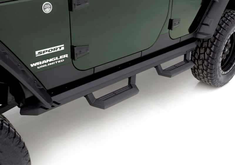 Rampage — Rampage 1999-2019 Jeep Rock Rail Short Step Universal 4 Piece Set - Black
Nerf/Step Bar - view 3