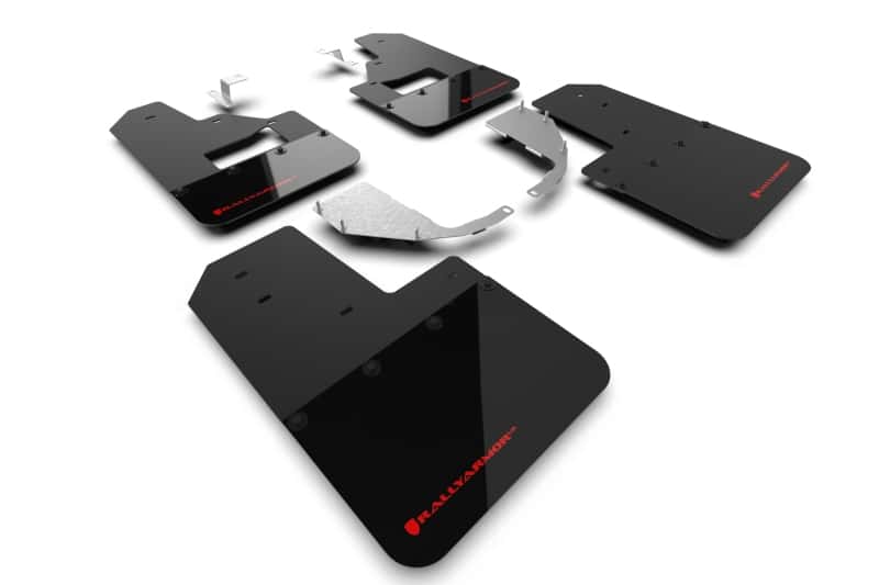 Rally Armor — Rally Armor 21-25 Ford Bronco (Steel Bmpr + RB - NO Rptr/Sprt) Blk Mud Flap w/Red Logo
Mud Flap - view 1