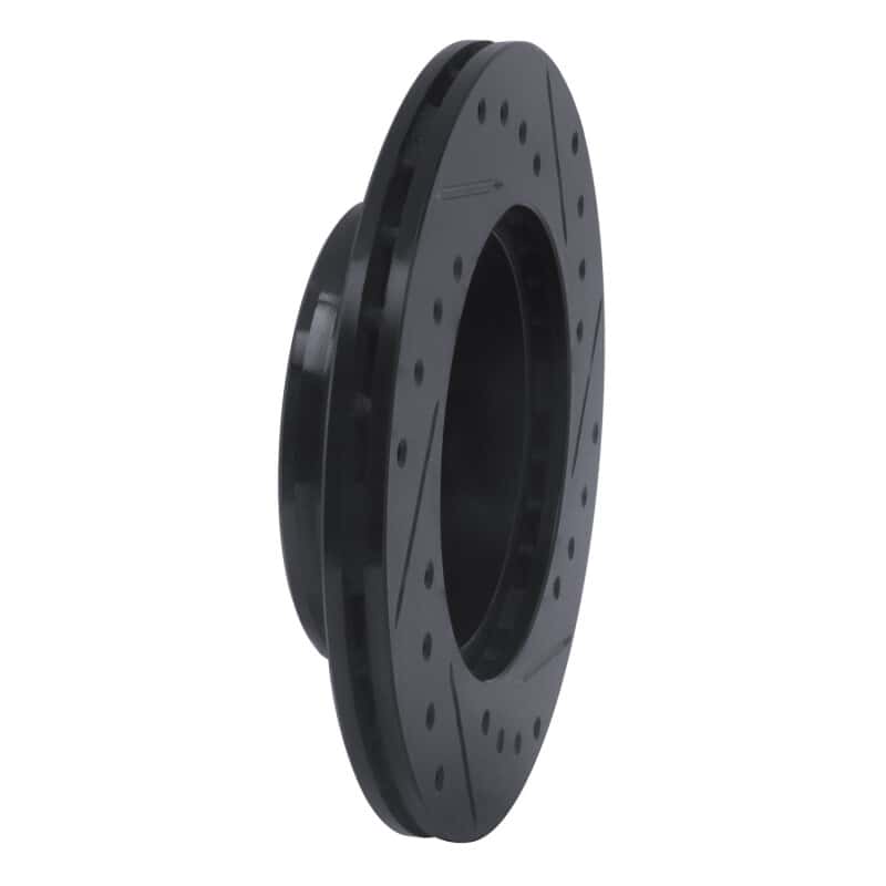 R1 Concepts — R1 88-92 Geo Prizm Front Left Drilled & Slotted Black Brake Rotor
R1 Brake Rotor Drill - view 4
