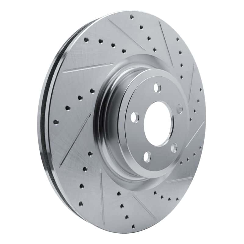 R1 Concepts — R1 20-25 Ford Explorer Front Right Drilled & Slotted Silver Brake Rotor
R1 Brake Rotor Drill - view 2