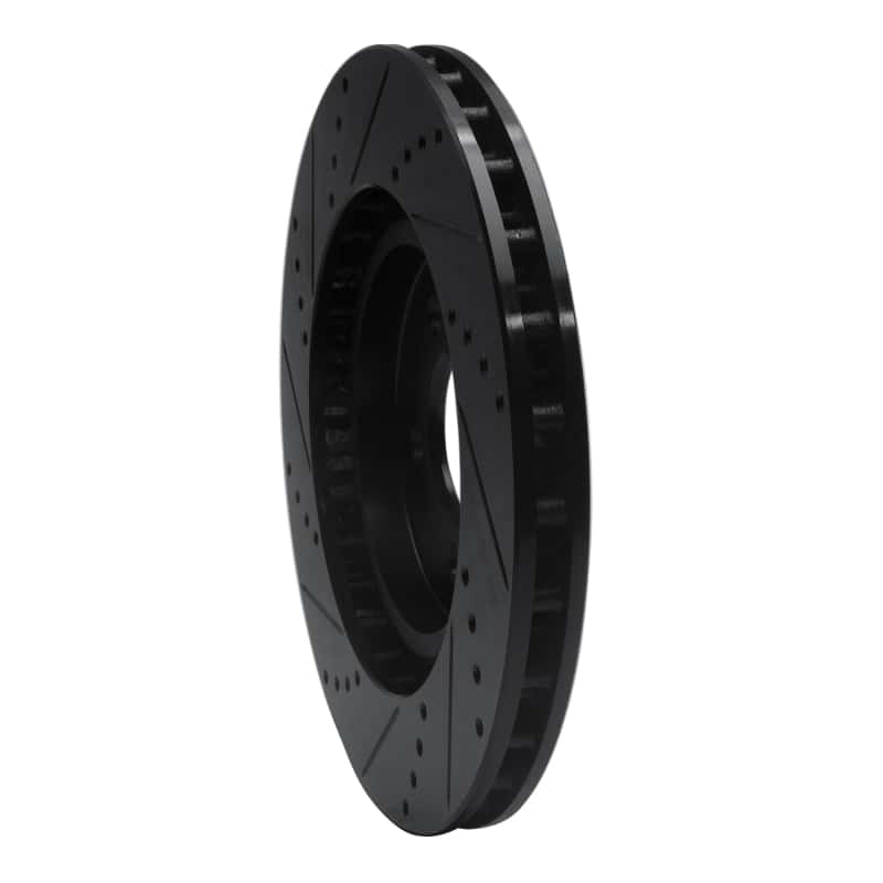R1 Concepts — R1 94-04 Ford Mustang Front Right Drilled & Slotted Black Brake Rotor
R1 Brake Rotor Drill - view 4
