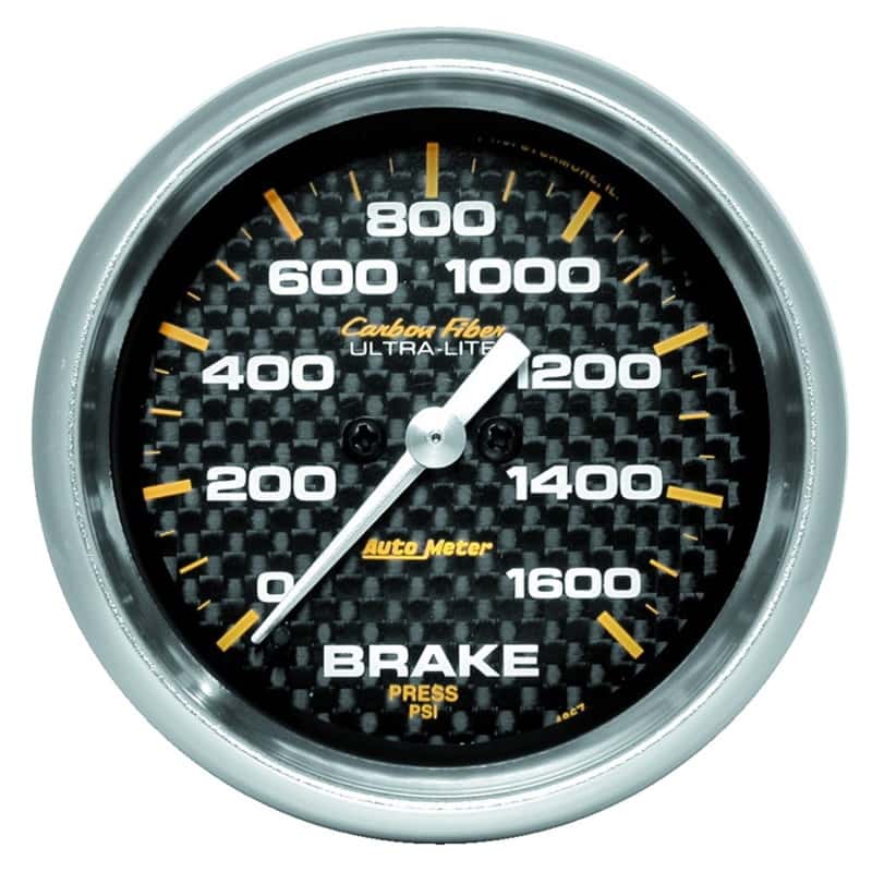 AutoMeter — AutoMeter Gauge Brake Pressure 2- 5/8in 1600PSI Digital Stepper Motor - Carbon Fiber
GA 2.6" BRKP STPR CF - view 1