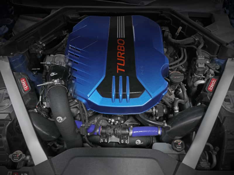 aFe — aFe Kia Stinger 18-22 V6-3.3L (tt) BladeRunner Hot Charge Pipe- Black
Hot Charge Pipe - view 8