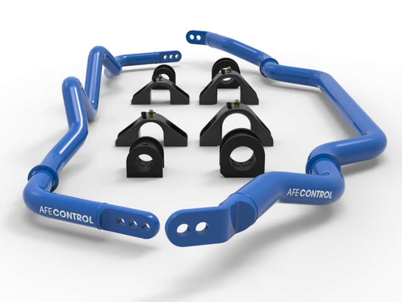 aFe — aFe 16-21 Infiniti Q50/Q60 3.0L (tt) Front and Rear Sway Bar Set Blue
Sway Bar Set - view 3