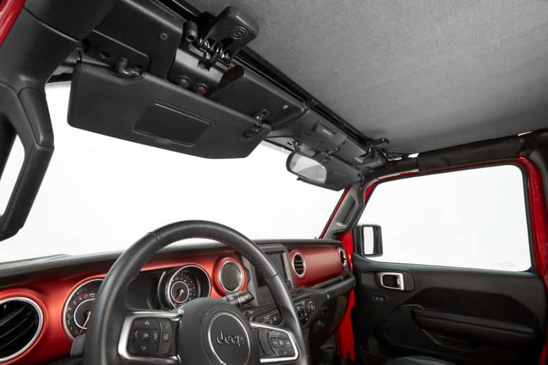 Bestop — Bestop 18-23 Jeep Wrangler JL 4-Door Header Safari Bikini (Black Diamond)
Safari Bikini - view 2