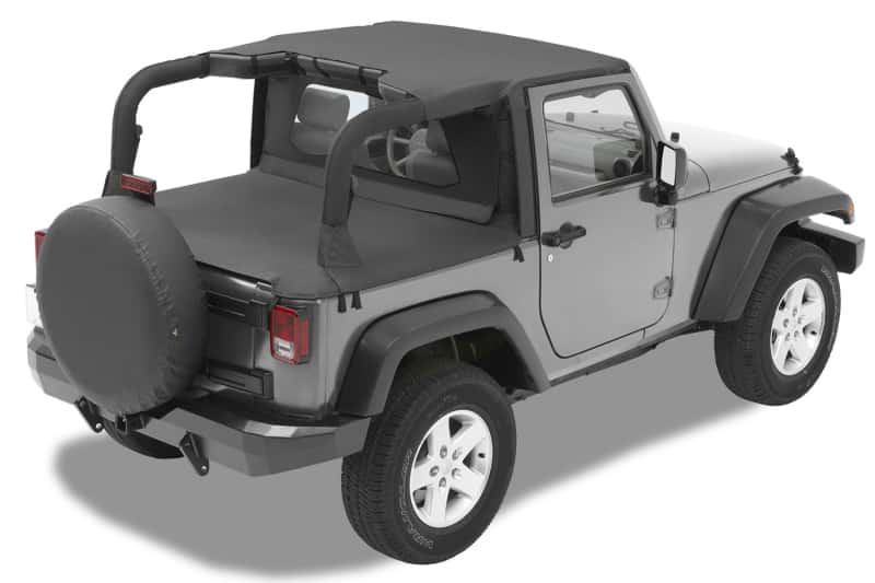 Bestop — Bestop 07-09 Jeep Wrangler JK 2-Door Header Targa Bikini (Black Diamond)
Targa Bikini - view 1