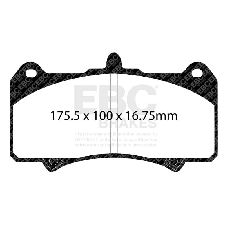 EBC — EBC AP Racing CP7555 Caliper Bluestuff Brake Pads
Disc Brake Pad - view 8