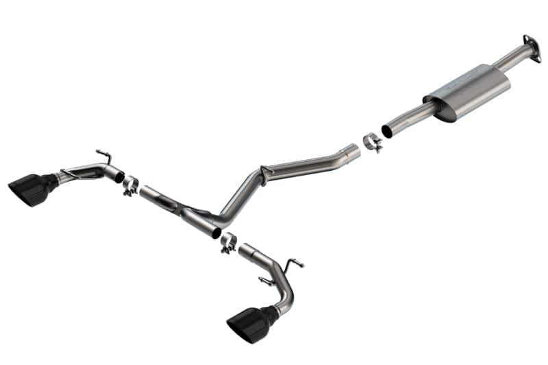 Borla — Borla 22-23 Subaru BRZ/Toyota GR86 2.4L RWD AT/MT S-Type Catback Exhaust - Black Chrome Tips
Cat-Back System - view 1