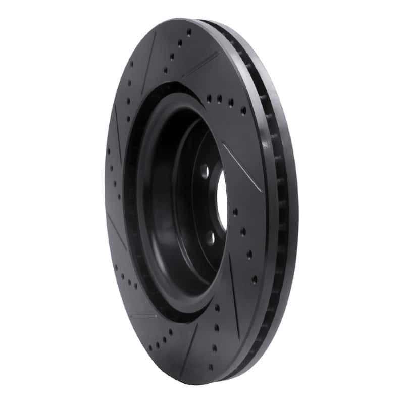 R1 Concepts — R1 06-09 Land Rover Range Rover Front Right Drilled & Slotted Black Brake Rotor
R1 Brake Rotor Drill - view 4