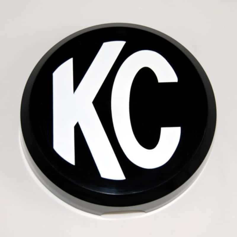 KC HiLiTES — KC HiLiTES 6in. Round Hard Cover for Daylighter/SlimLite/Pro-Sport (Single) - Black w/White KC Logo
Accessories - view 1