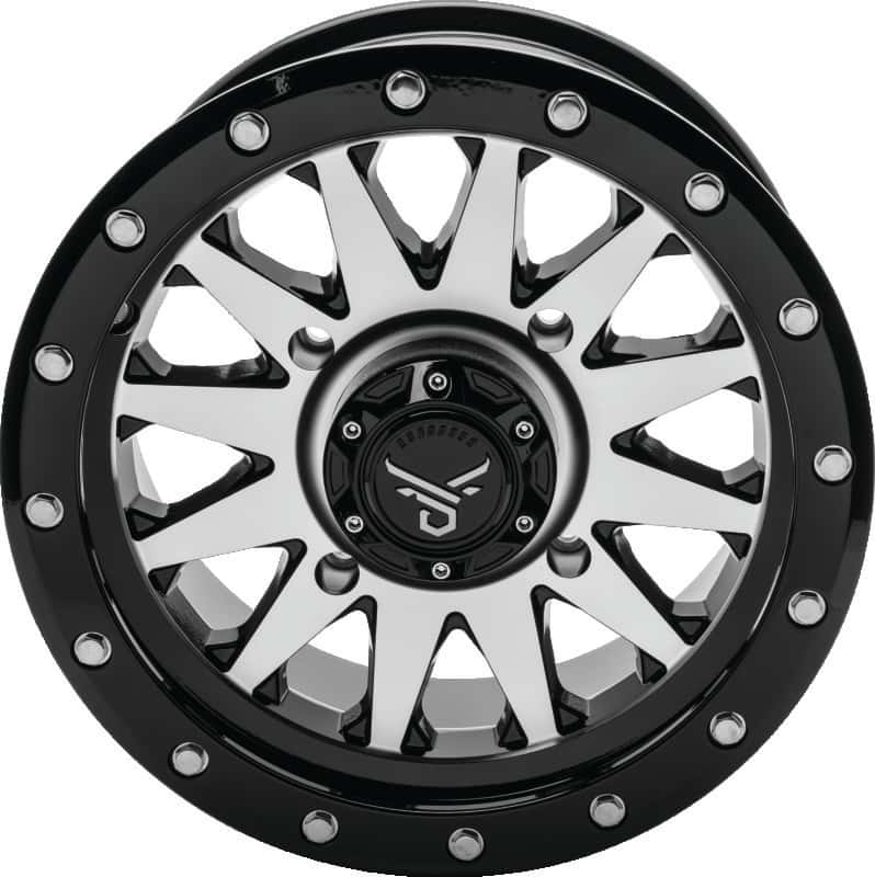 QuadBoss — QuadBoss Wagon 14X7 4+3 4/156 Black Machined - view 1