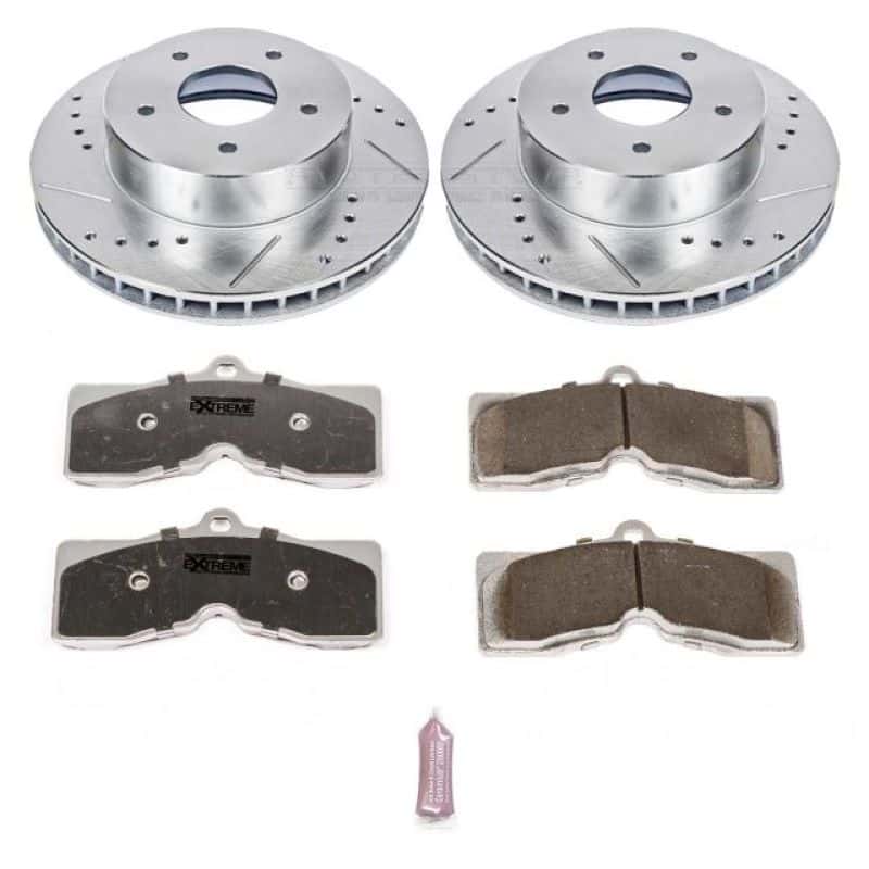 PowerStop — Power Stop 63-82 Chevrolet Corvette Front Z26 Street Warrior Brake Kit - view 1