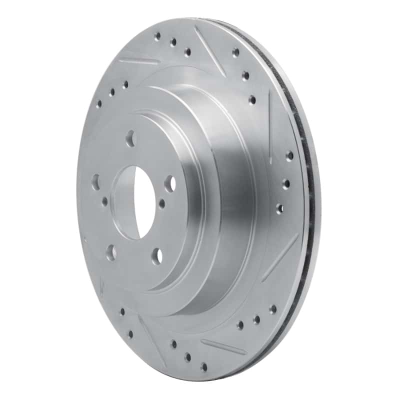 R1 Concepts — R1 05-09 Subaru Impreza Rear Right Drilled & Slotted Silver Brake Rotor
R1 Brake Rotor Drill - view 2