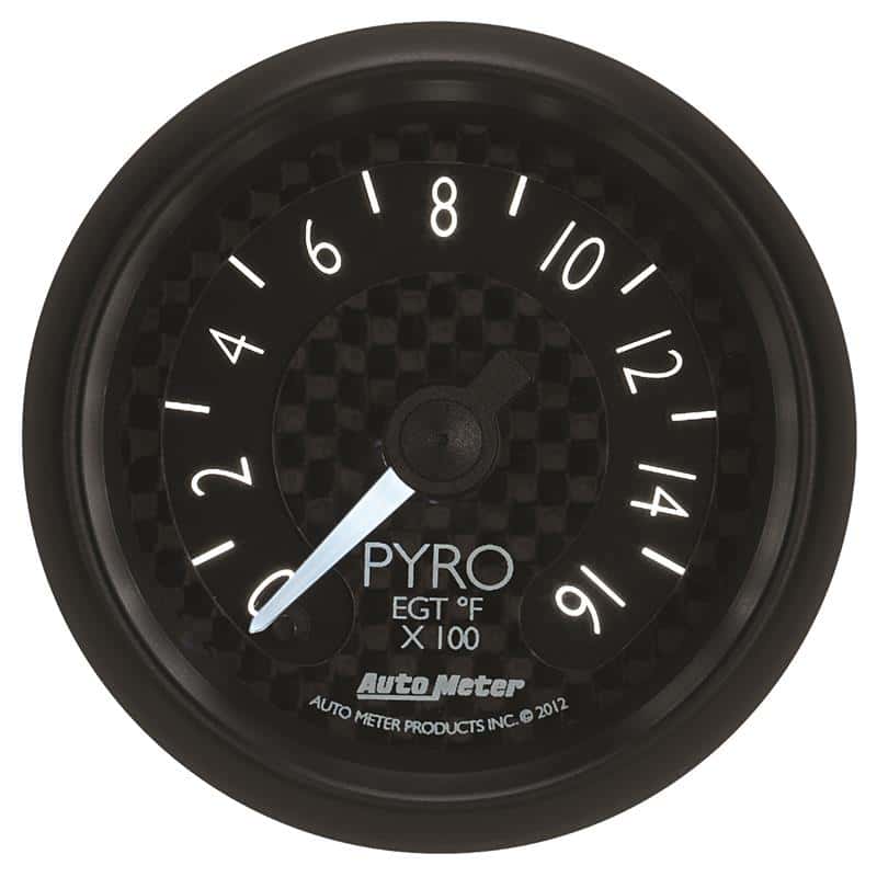 AutoMeter — Autometer GT Series 52mm Full Sweep Electronic 0-1600 Deg F EGT/Pyrometer Gauge
2-1/16" PYROMETER KI - view 4