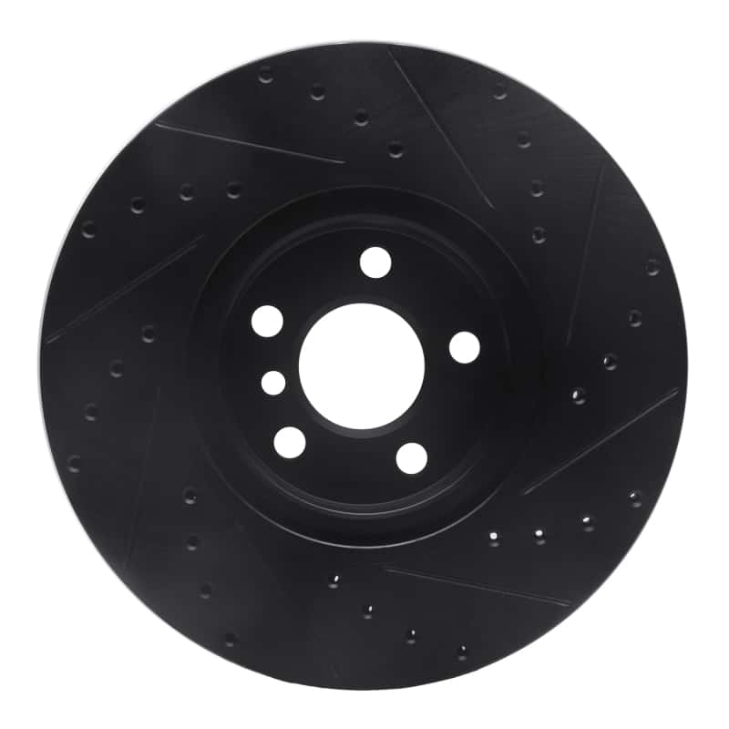 R1 Concepts — R1 15-25 BMW X2 Front Left Drilled & Slotted Black Brake Rotor
R1 Brake Rotor Drill - view 5