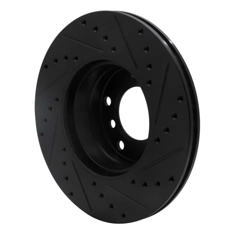 R1 Concepts — R1 96-03 BMW 528I Front Left Drilled & Slotted Black Brake Rotor
R1 Brake Rotor Drill - view 4