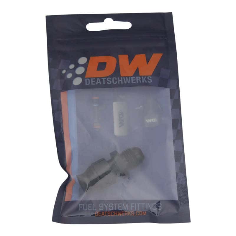 DeatschWerks — DeatschWerks 6AN Male Flare to 5/16in Hardline Compression Adapter - Anodized Matte Black
Lines & Fittings - view 2