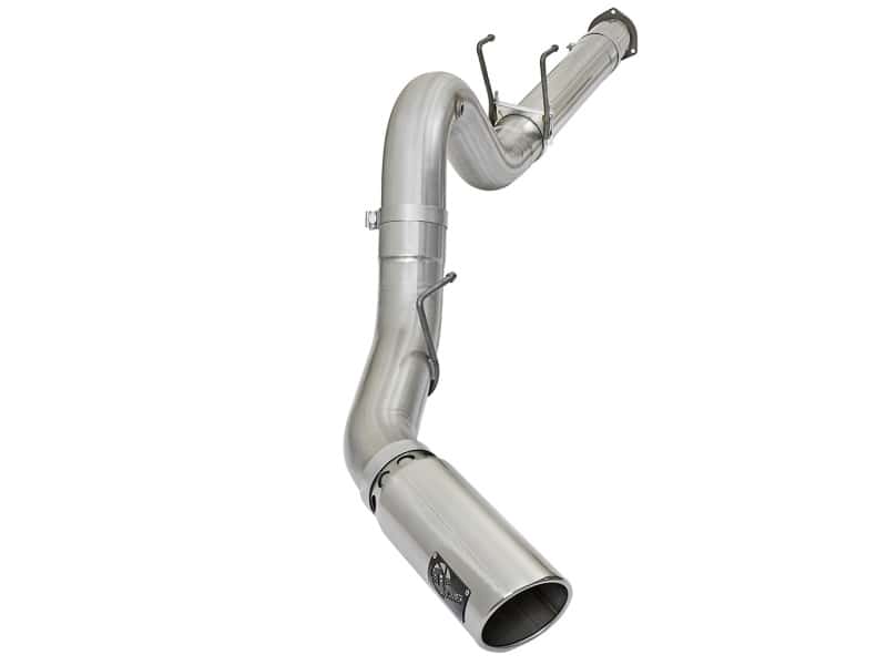 aFe — aFe ATLAS 5in DPF-Back Alum Steel Exhaust System w/Polished Tip 2017 Ford Diesel Trucks V8-6.7L (td)
Turbo-Back Exhaust - view 1