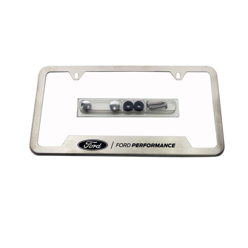 Ford Racing — Ford Racing Stainless Steel Ford Performance License Plate Frame - view 1