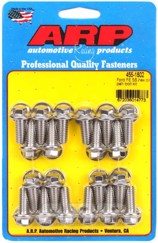 ARP — ARP Ford FE SS Hex Oil Pan Bolt Kit - view 1