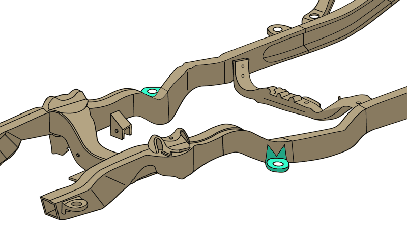 RustBuster — Rust Buster 1994-2004 Chevy S10 & GMC Sonoma Front Cab Mount - view 6