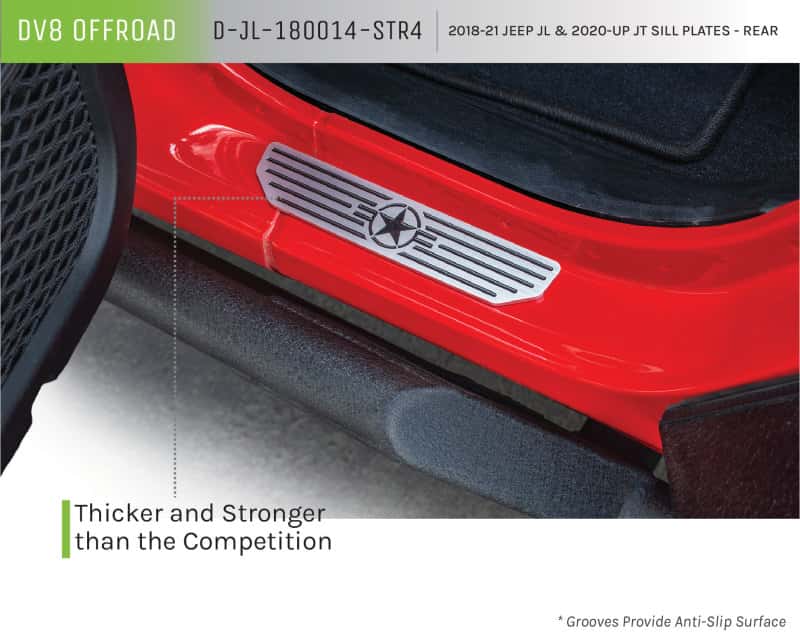 DV8 Offroad — DV8 Offroad 2018-2019 Jeep Gladiator JL Rear Sill Plates
Sill Plates - view 1